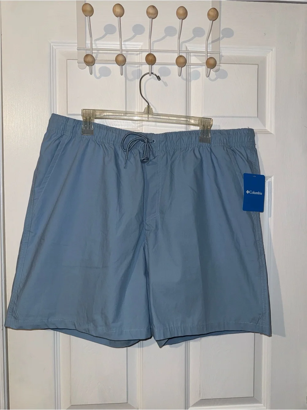 Columbia Men’s Regular for Shorts XL Blue Elastic Waist Drawstring Pockets NWT